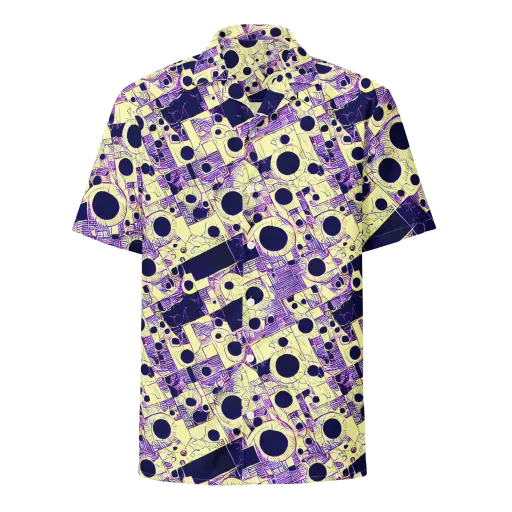 Solar Blueprint on a Button Shirt
