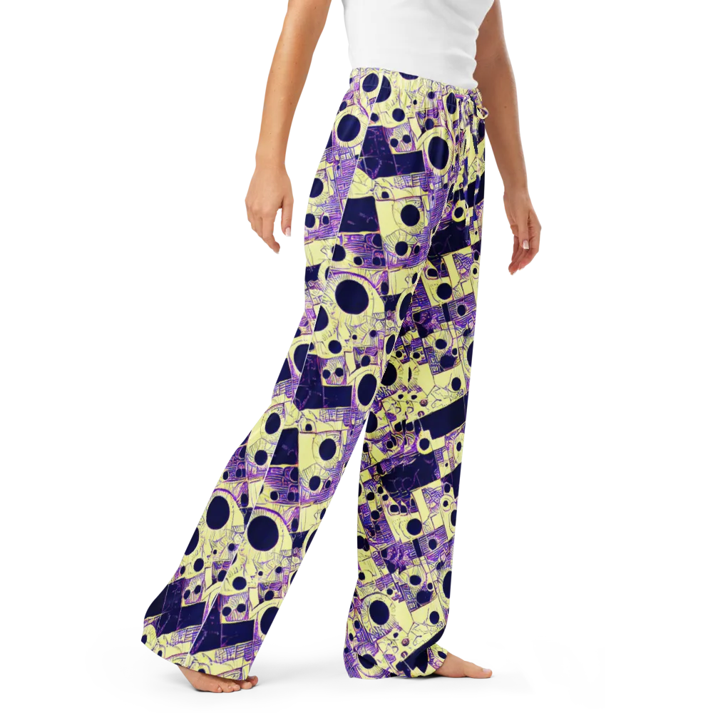 Solar Blueprint on Women's Pajama Pants — Right Front