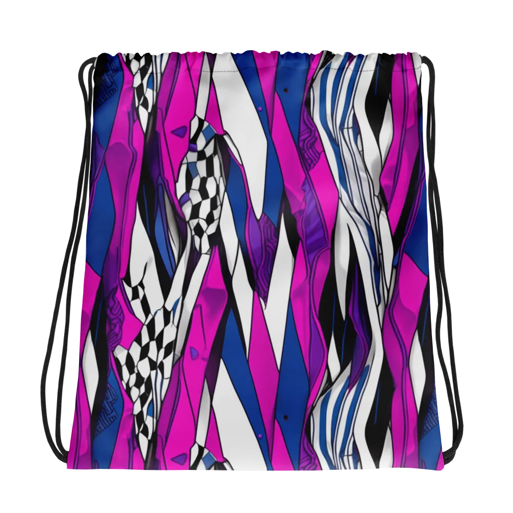 Electric Runway on Drawstring Bag — Photo