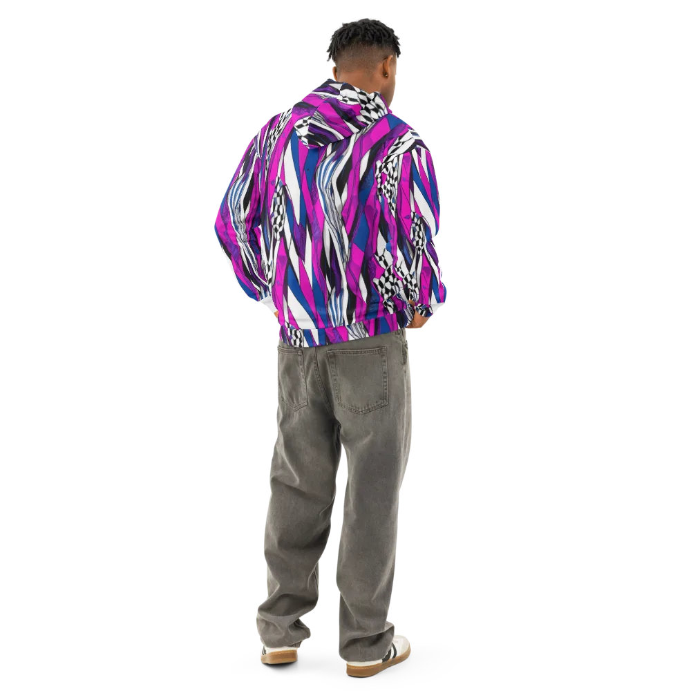 Electric Runway on Cotton Hoodie — Back