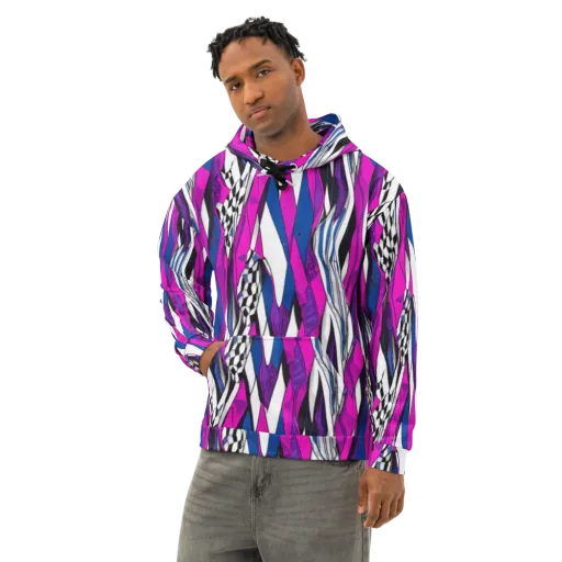 Electric Runway on a Cotton Hoodie