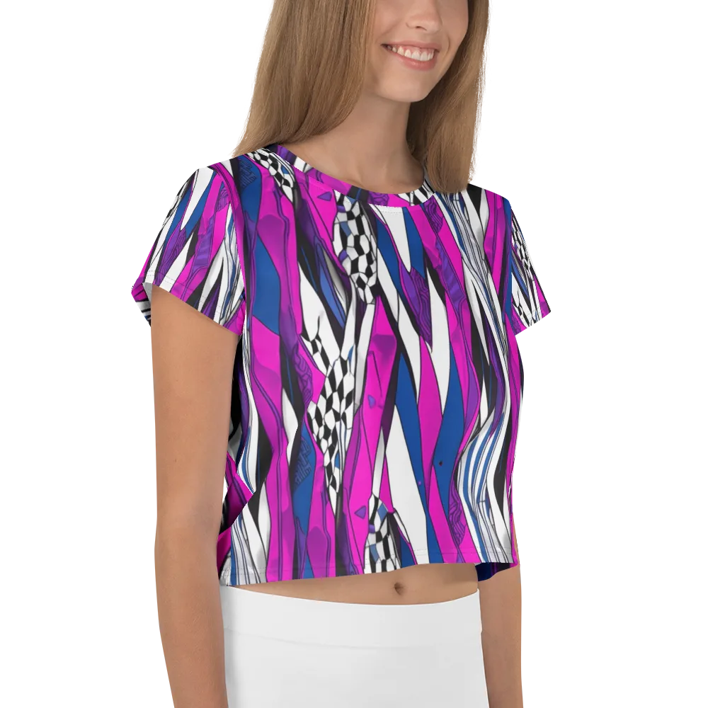 Electric Runway on Crop Tee — Right