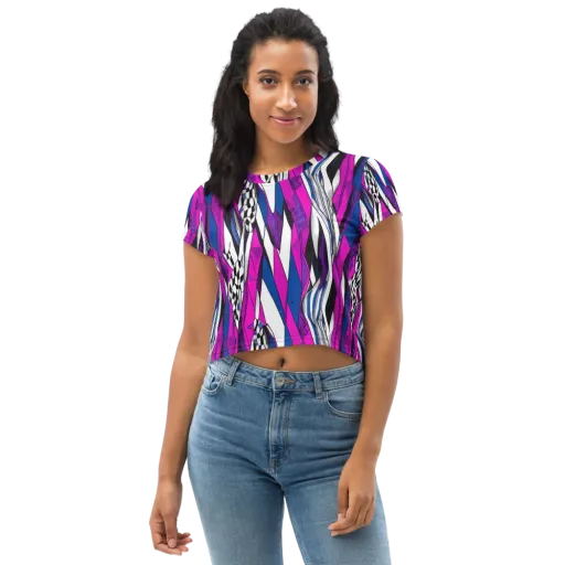 Electric Runway on a Crop Tee