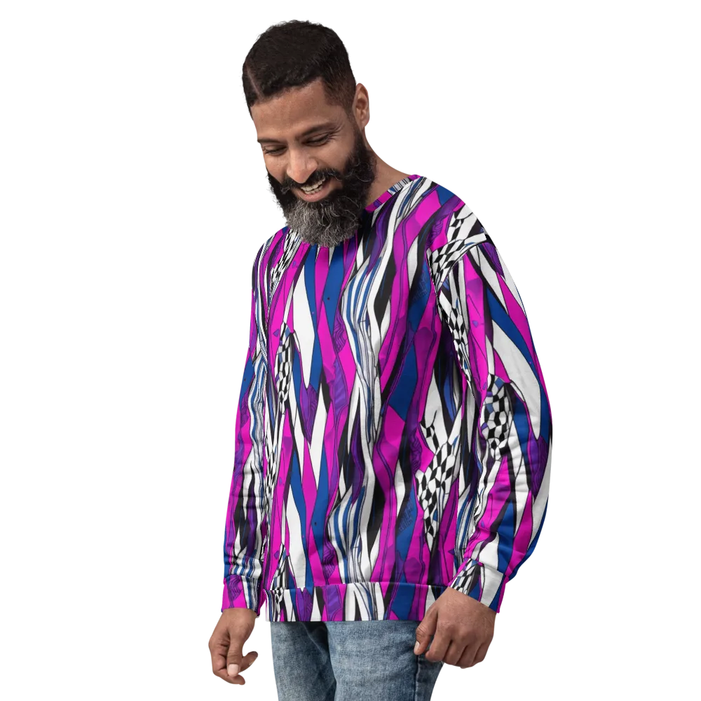 Electric Runway on Sweatshirt — Left Front