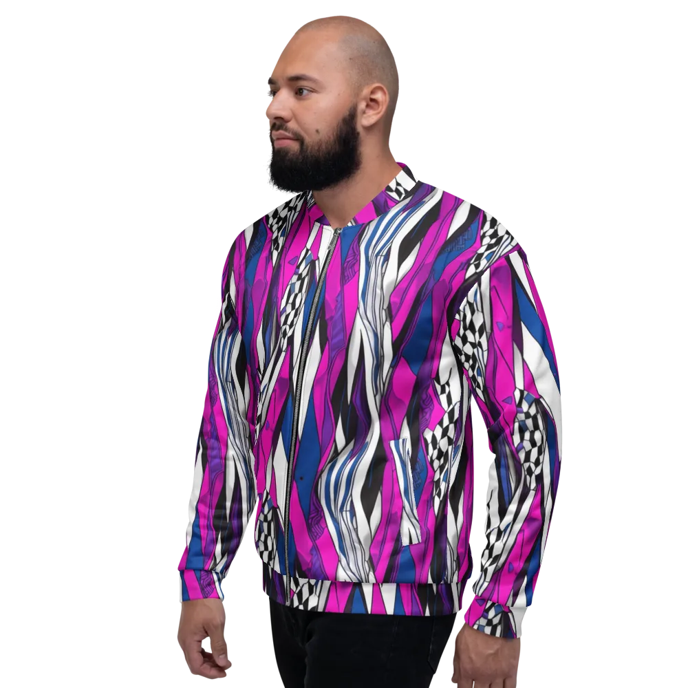 Electric Runway on Bomber Jacket — Left