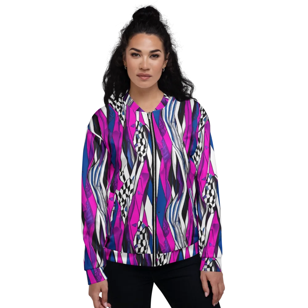 Electric Runway on Bomber Jacket — Front