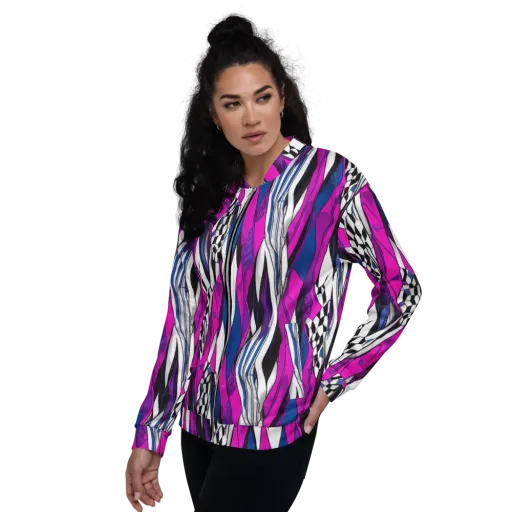 Electric Runway on a Bomber Jacket