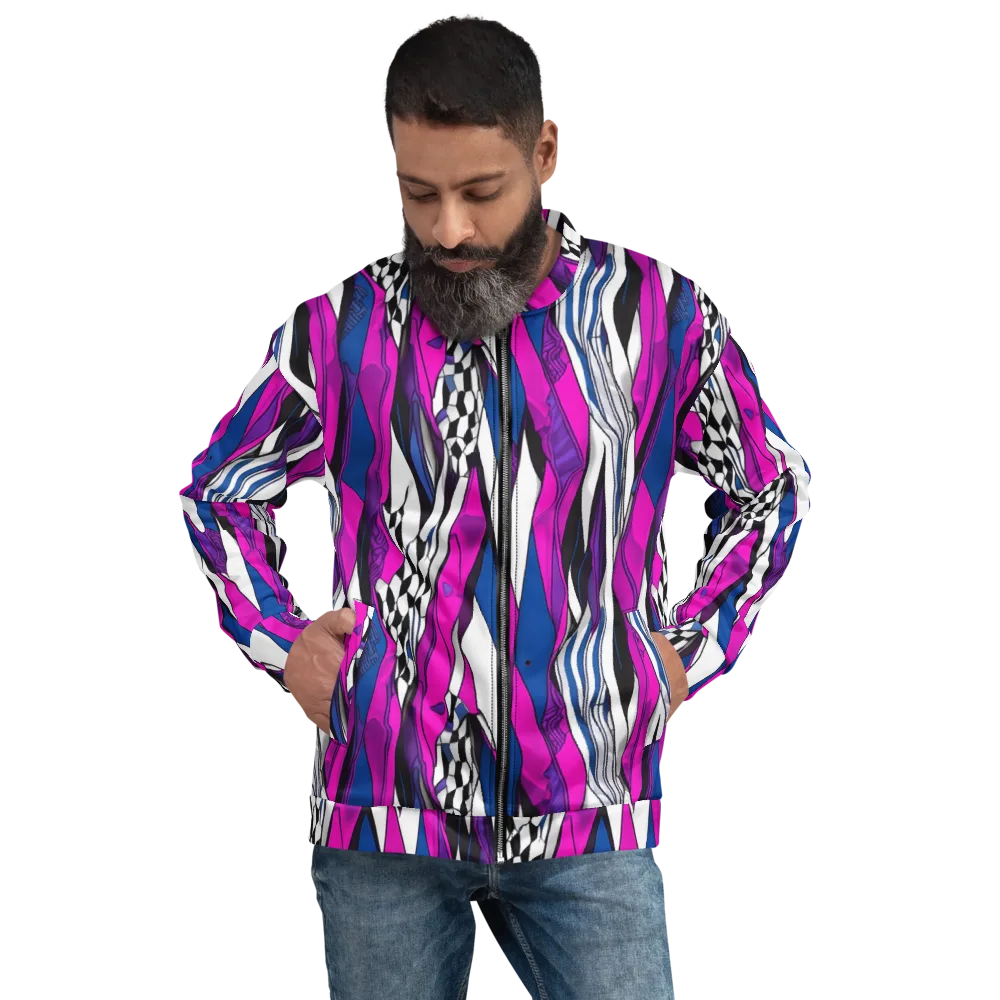Electric Runway on Bomber Jacket — Front