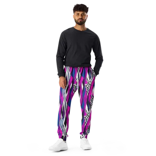 Electric Runway on a Men's Joggers