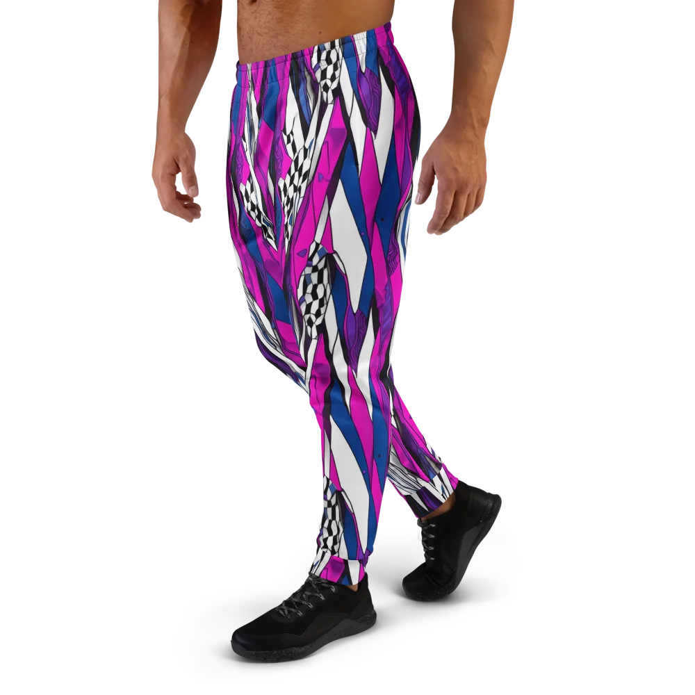 Electric Runway on Men's Joggers — Left