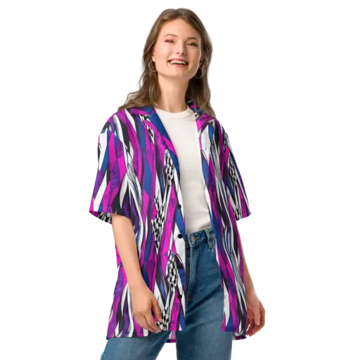 Electric Runway on a Button Shirt