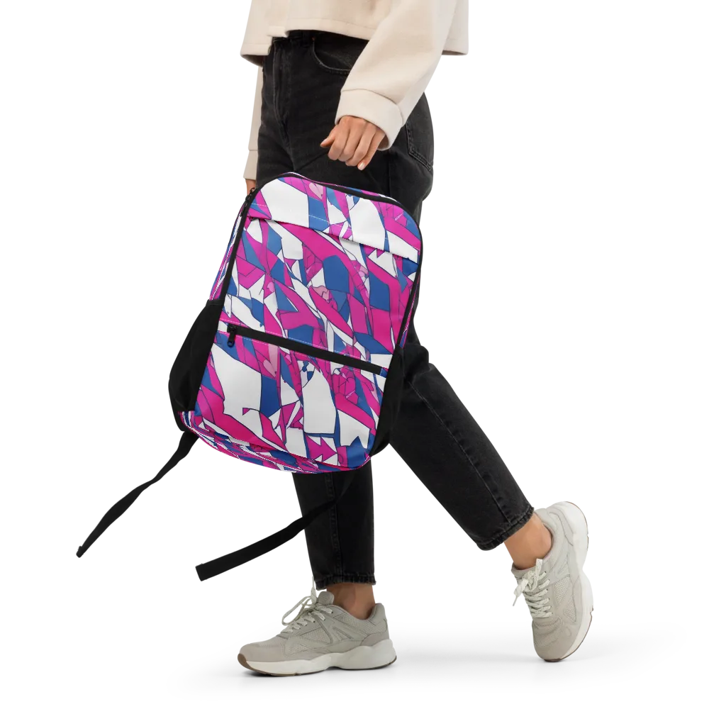 Blue Noise Bloom on Utility Backpack — Front