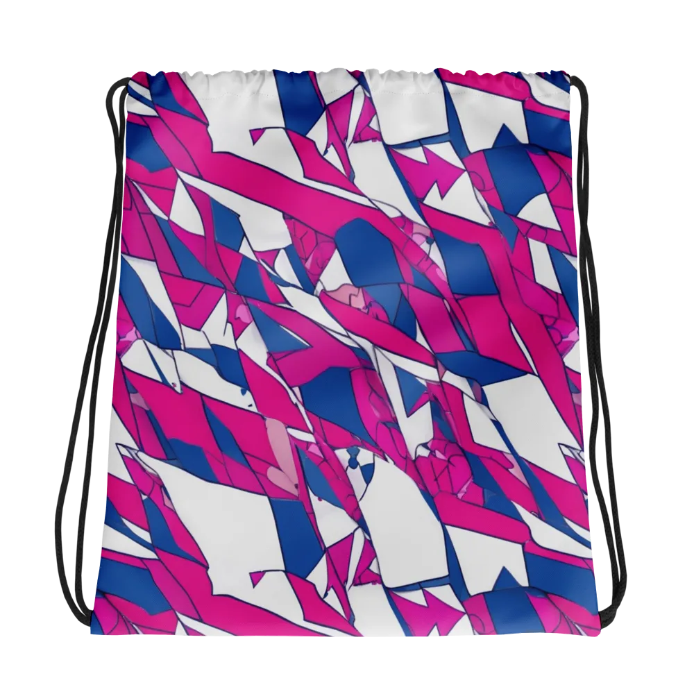 Blue Noise Bloom on Drawstring Bag — Photo