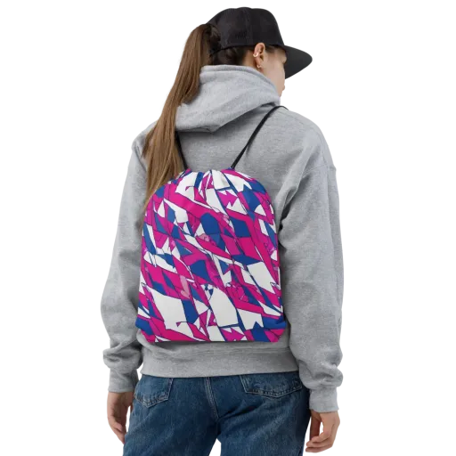Blue Noise Bloom on a Drawstring Bag