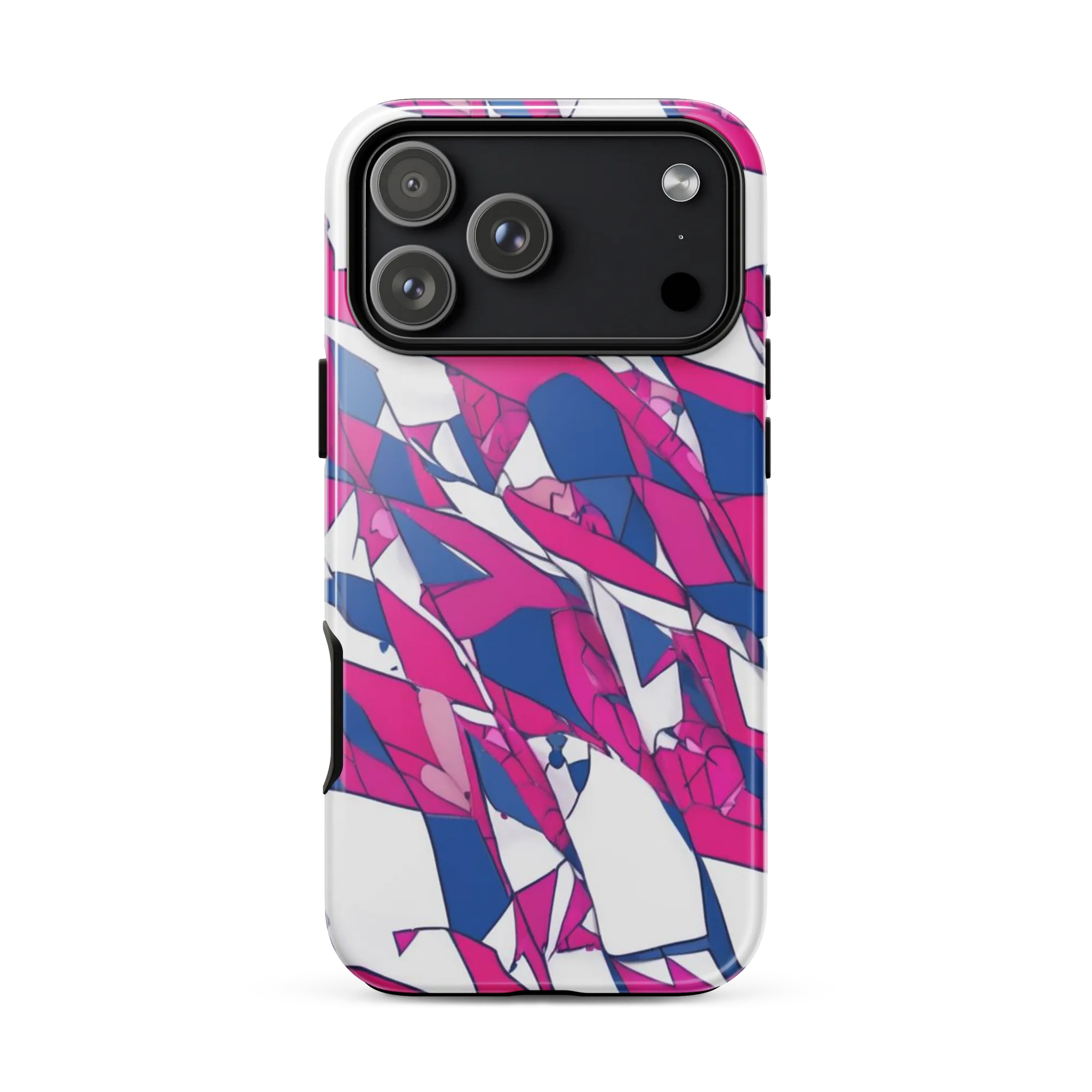 Blue Noise Bloom on Tough Case for iPhone® — Front