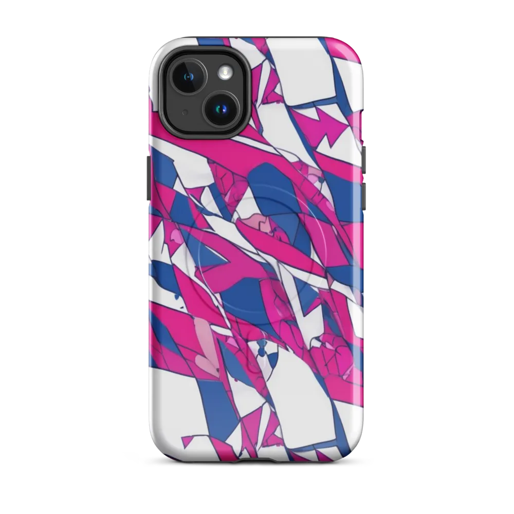 Blue Noise Bloom on MagSafe Tough Case for iPhone® — Front
