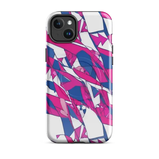 Blue Noise Bloom on a MagSafe Tough Case for iPhone®