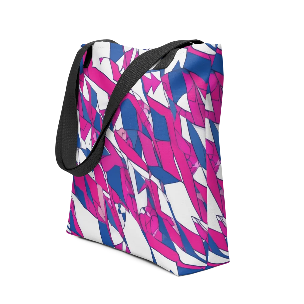 Blue Noise Bloom on Tote Bag — Front