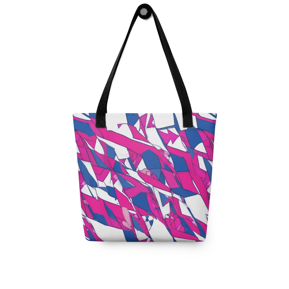 Blue Noise Bloom on Tote Bag — Front