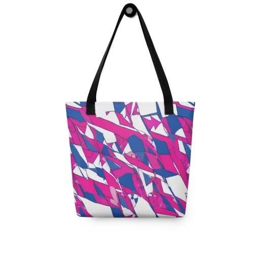 Blue Noise Bloom on a Tote Bag