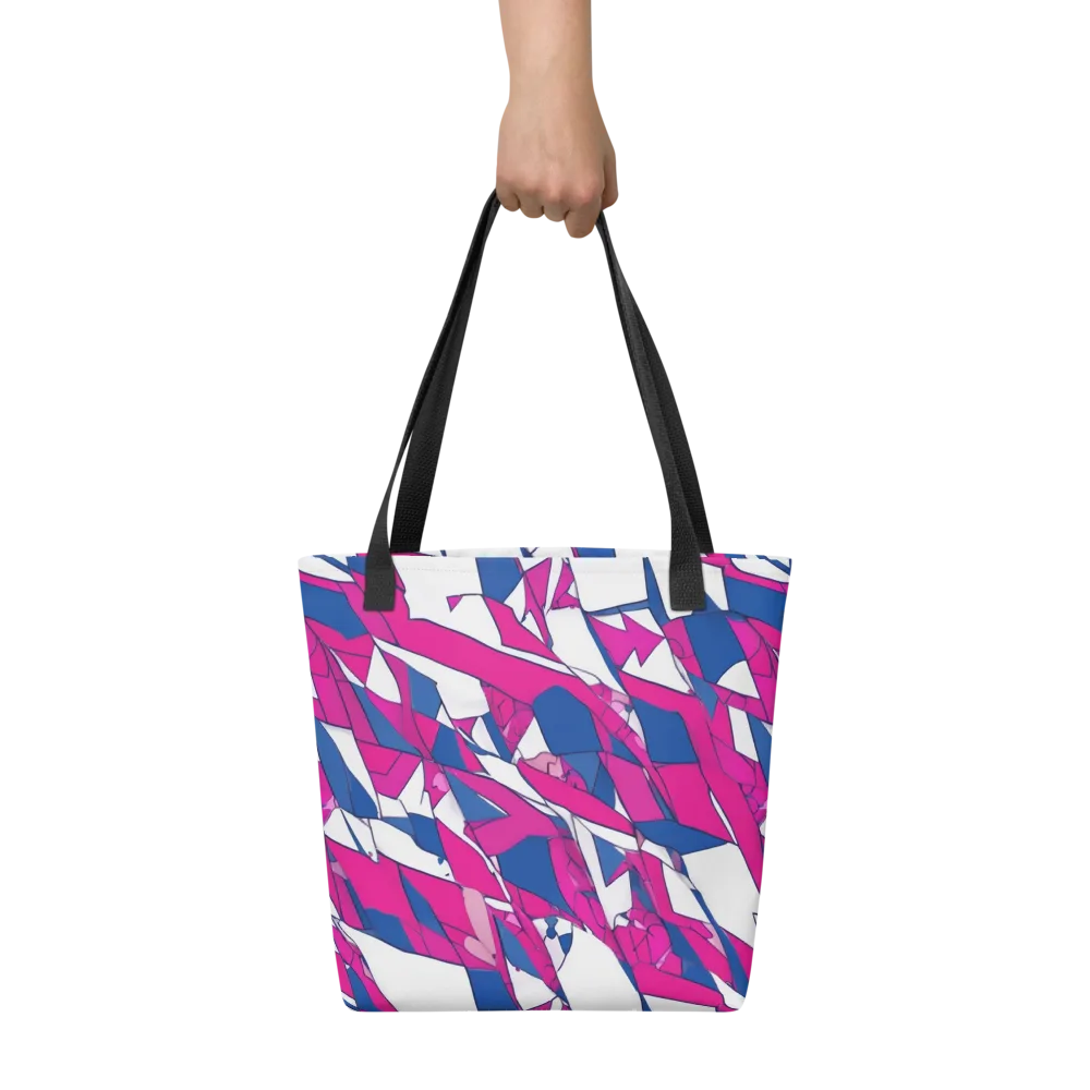Blue Noise Bloom on Tote Bag — Front