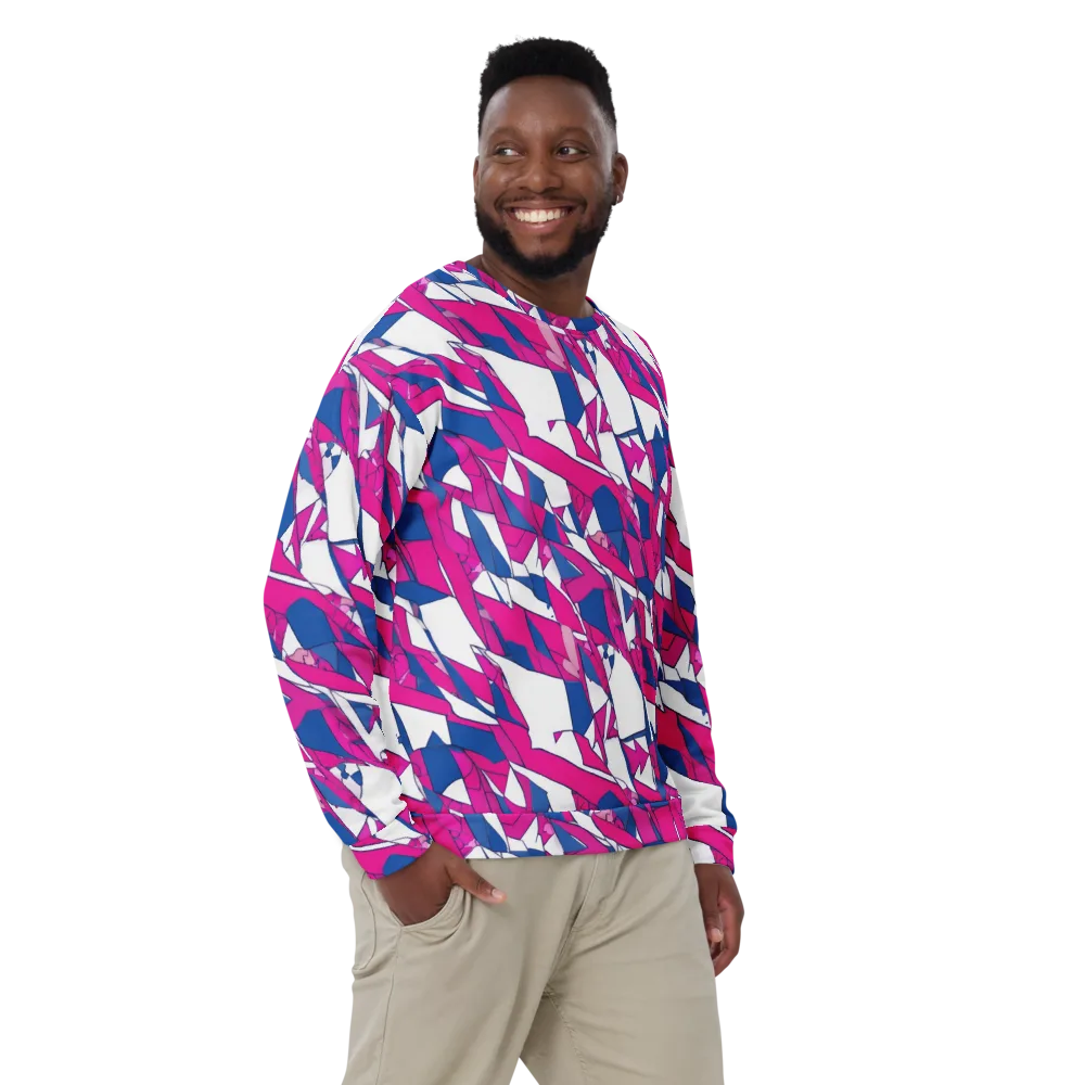 Blue Noise Bloom on Sweatshirt — Front