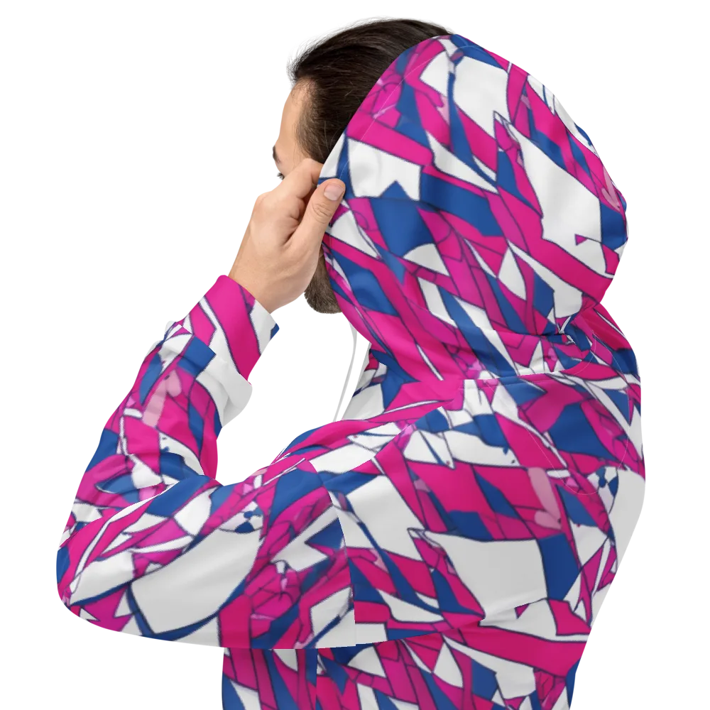 Blue Noise Bloom on Hoodie — Back