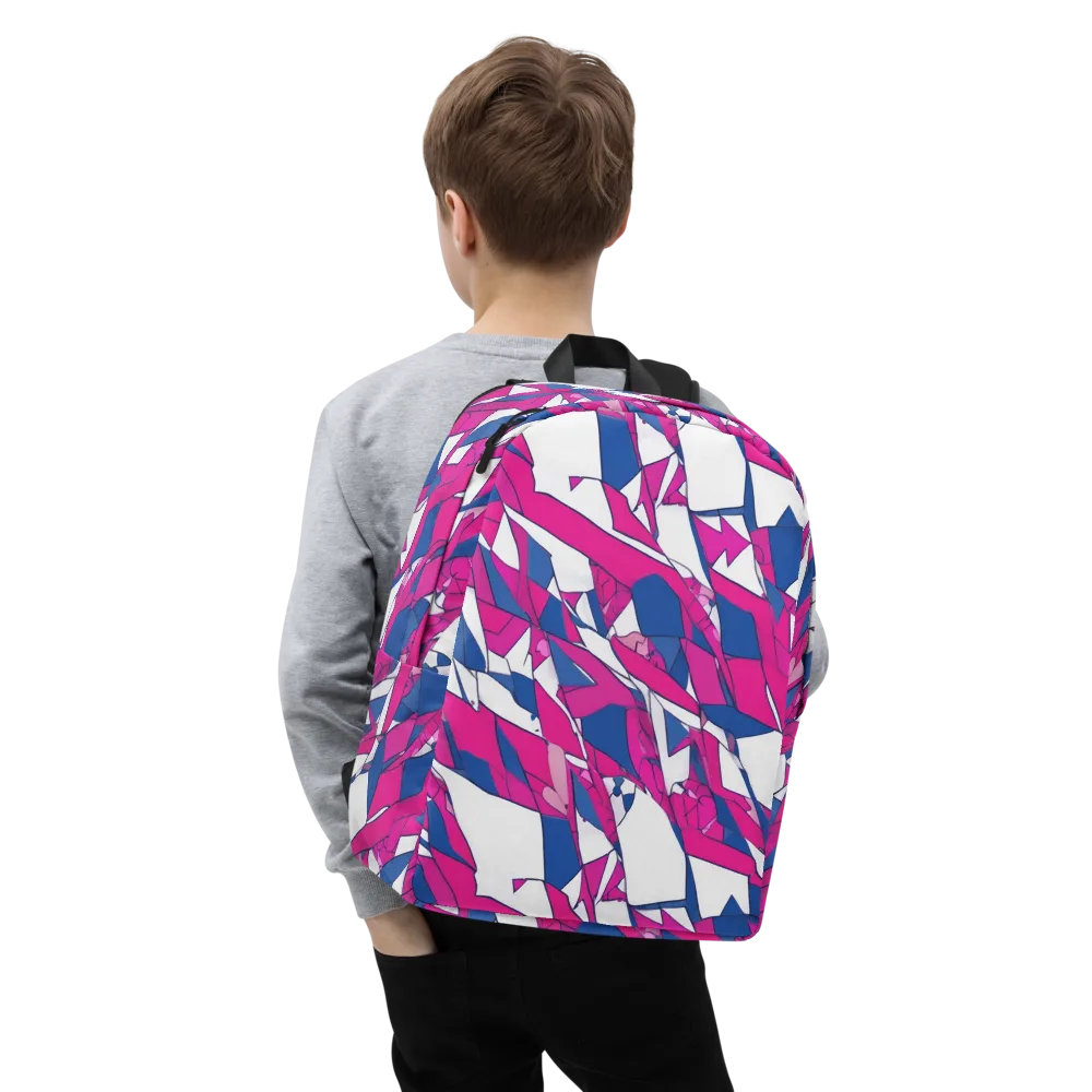 Blue Noise Bloom on Minimalist Backpack — Zoomed-in