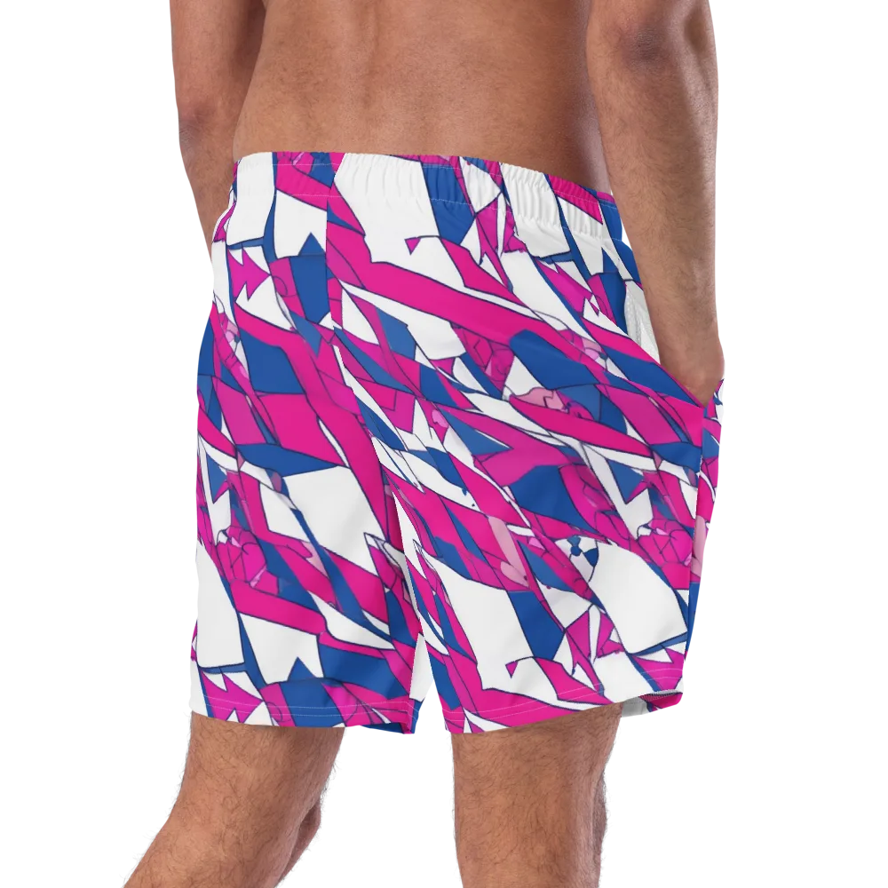 Blue Noise Bloom on Swim Trunks — Right Back