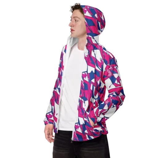 Blue Noise Bloom on a Men's Windbreaker