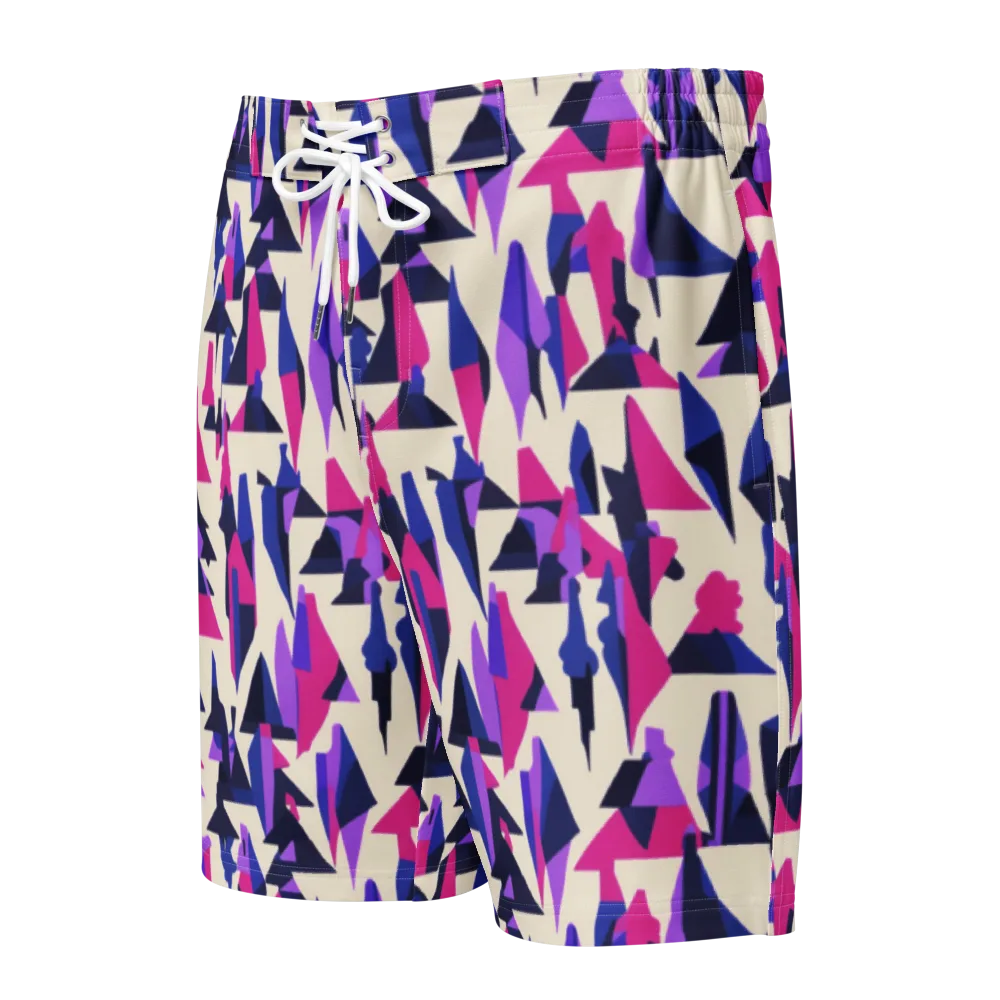 Electric Ridgeline on Men's Board Shorts — Front