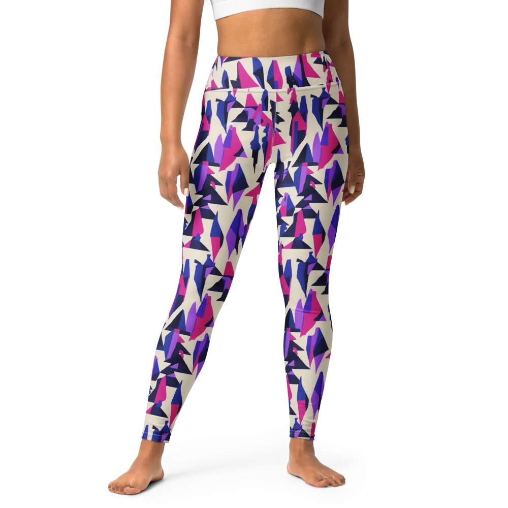 Electric Ridgeline on Yoga Leggings — Front