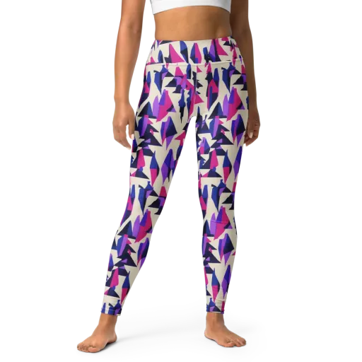 Electric Ridgeline on a Yoga Leggings