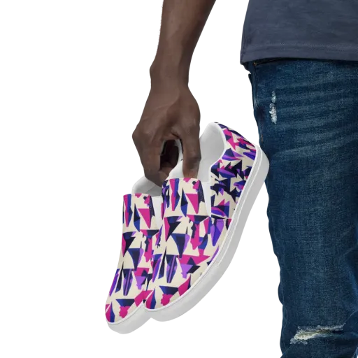 Electric Ridgeline on a Men's Slip-On Canvas Shoes