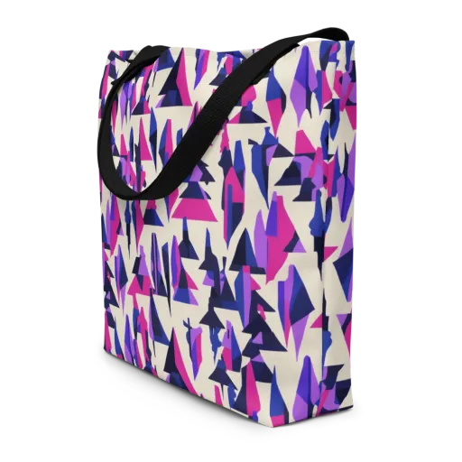 Electric Ridgeline on a Large Tote Bag W/ Pocket