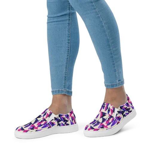 Electric Ridgeline on a Women's Slip-On Canvas Shoes