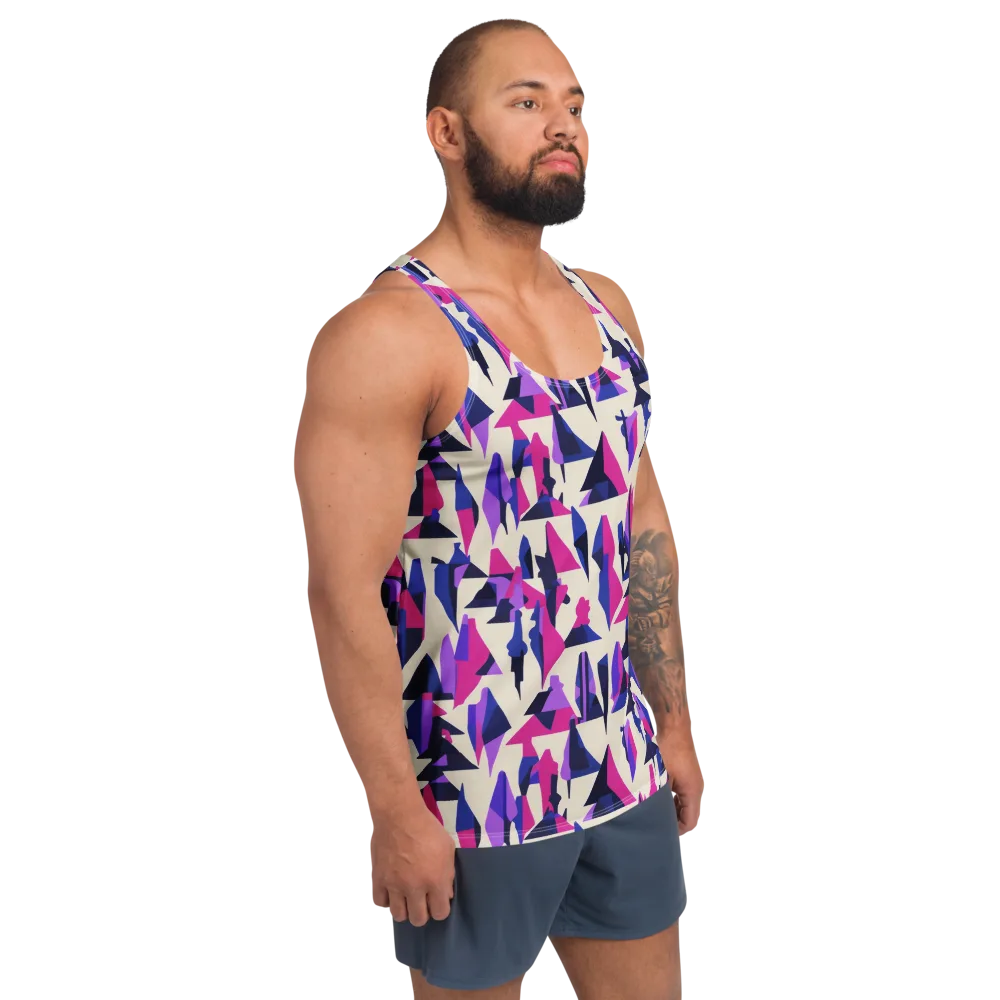 Electric Ridgeline on Men's Tank Top — Right Front
