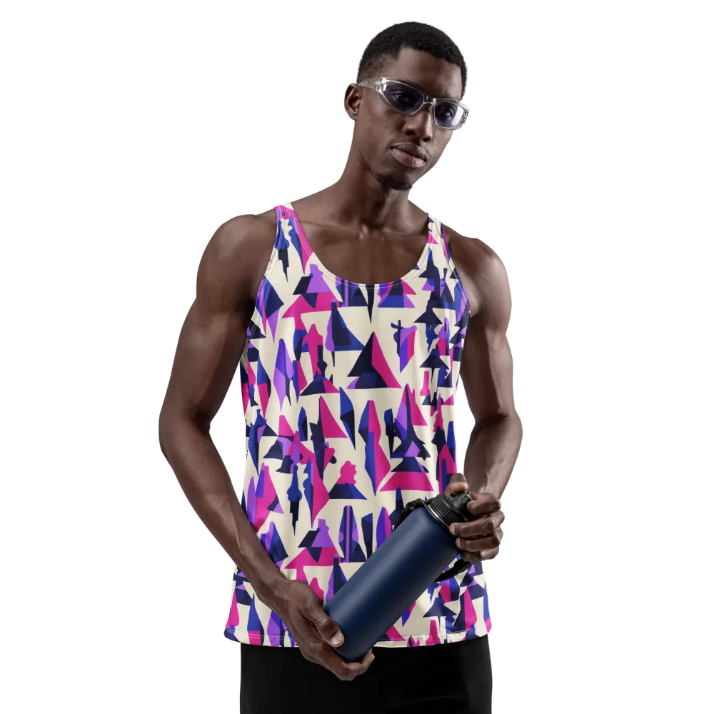 Electric Ridgeline on Men's Tank Top — Front