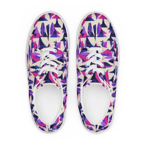Electric Ridgeline on a Men's Lace-Up Canvas Shoes