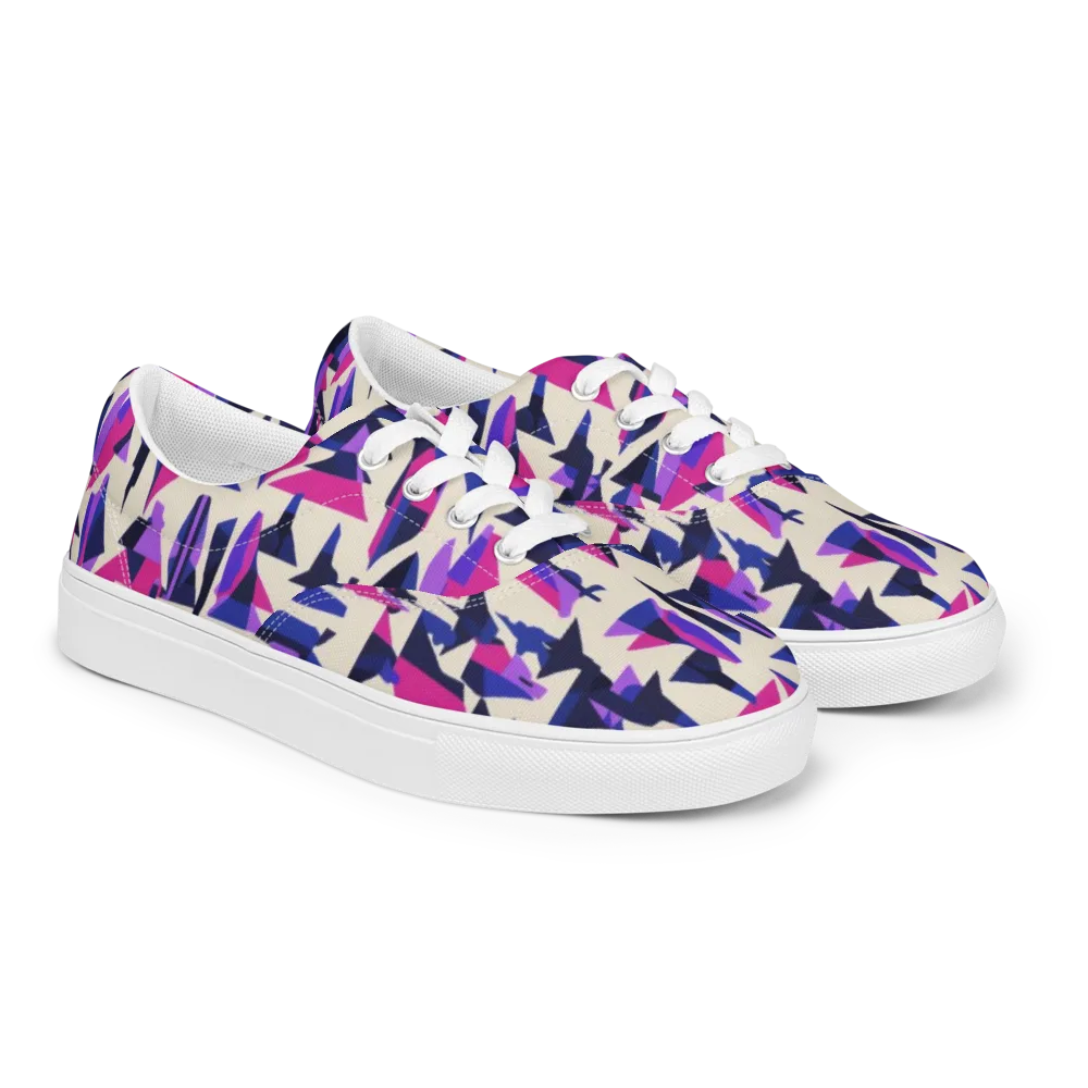 Electric Ridgeline on Men's Lace-Up Canvas Shoes — Right Front