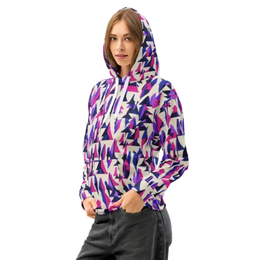 Electric Ridgeline on a Cotton Hoodie