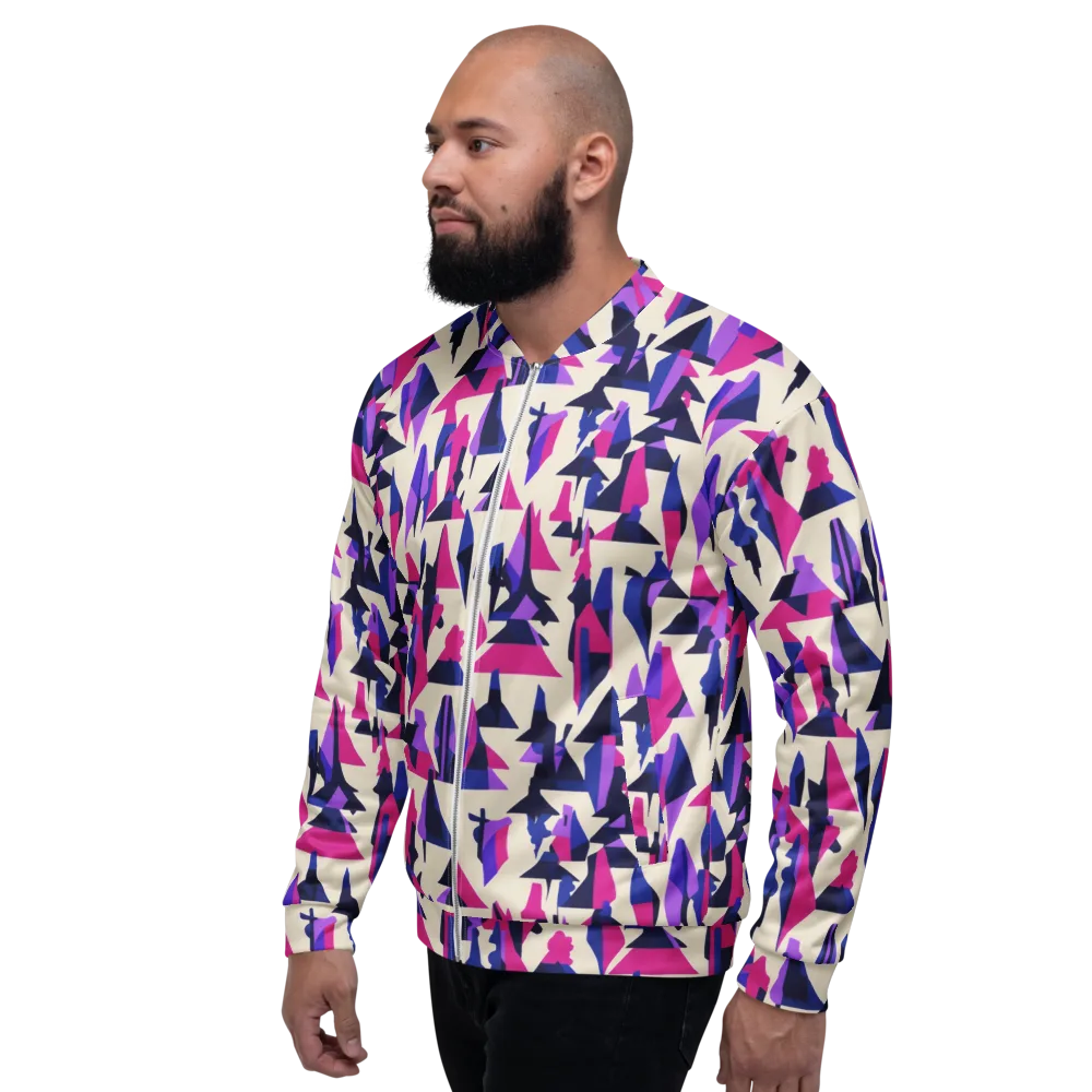 Electric Ridgeline on Bomber Jacket — Left