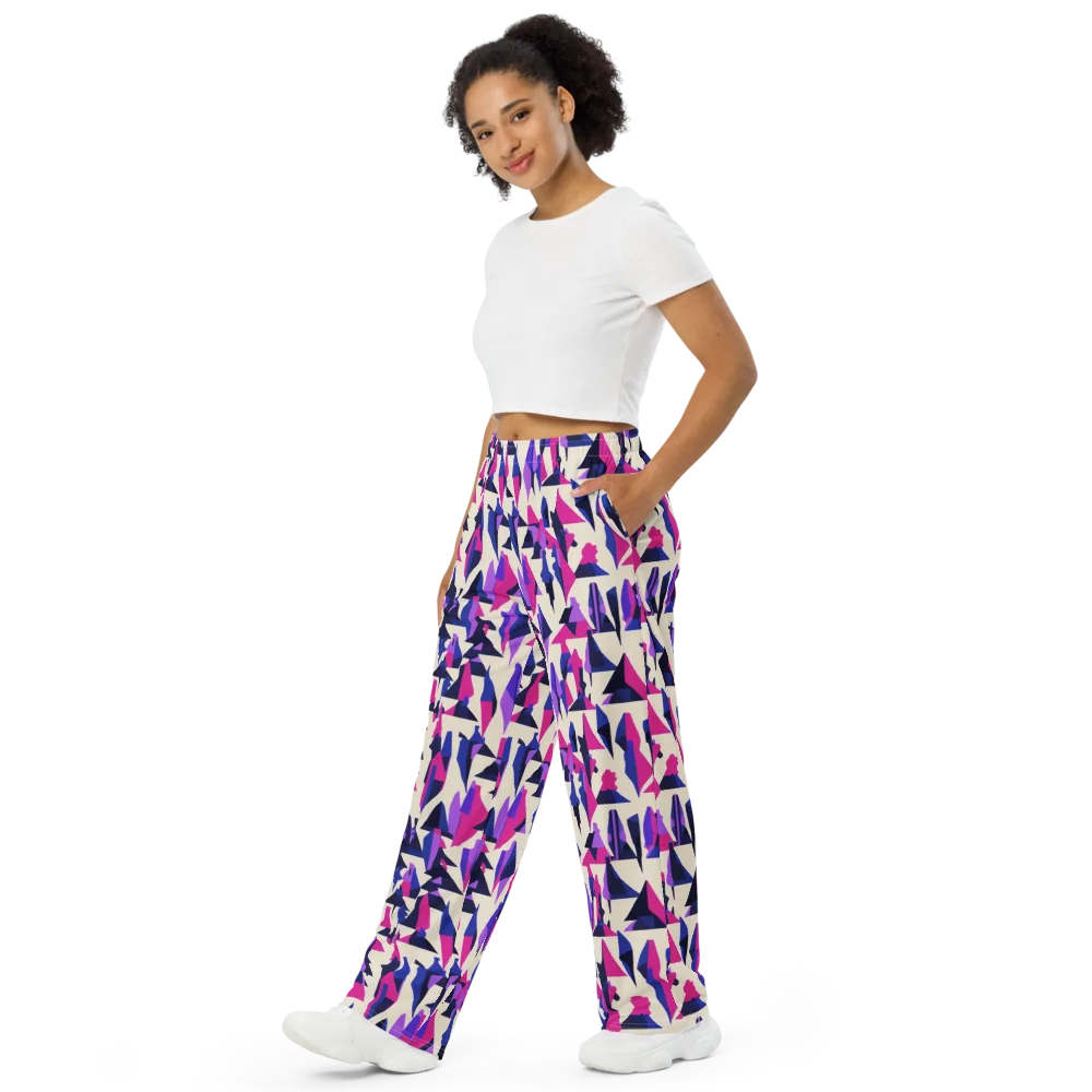 Electric Ridgeline on Wide-Leg Pants — Left Front