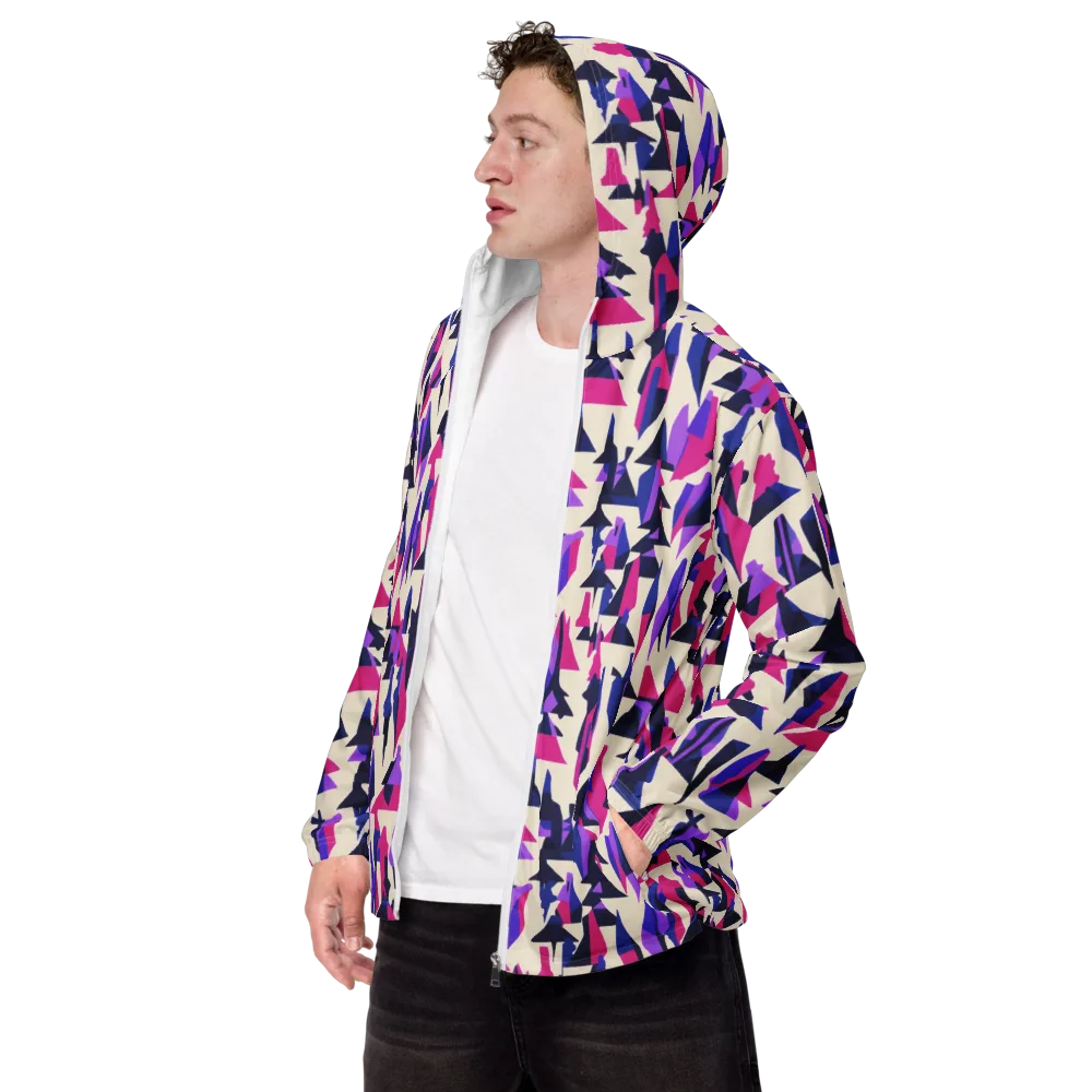 Electric Ridgeline on Men's Windbreaker — Left Front