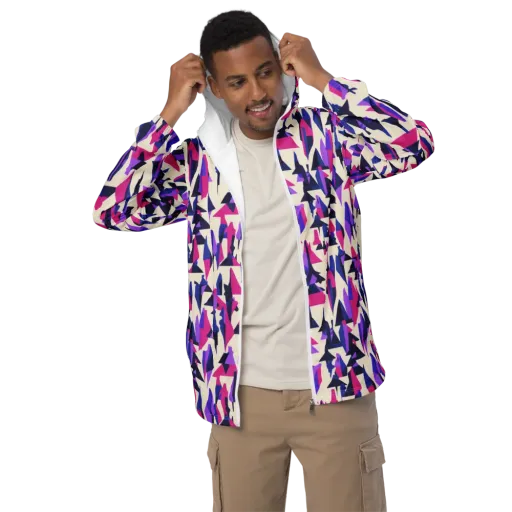Electric Ridgeline on a Men's Windbreaker
