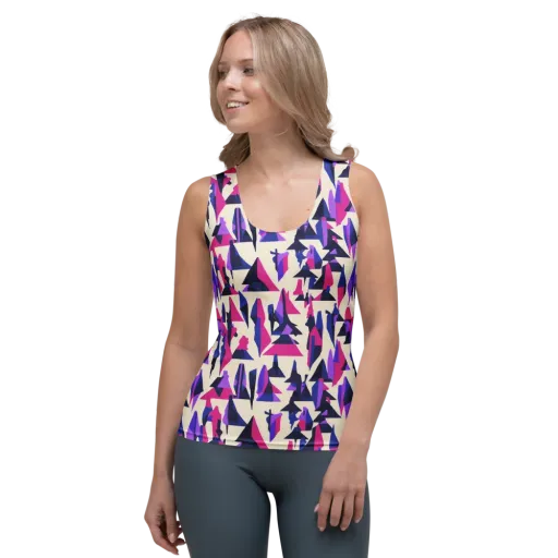 Electric Ridgeline on a Women's Tank Top