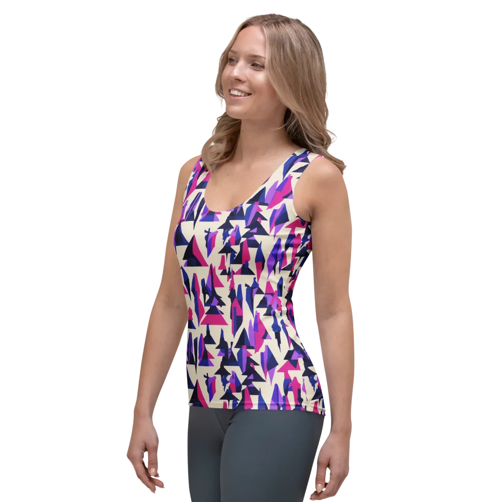 Electric Ridgeline on Women's Tank Top — Left Front