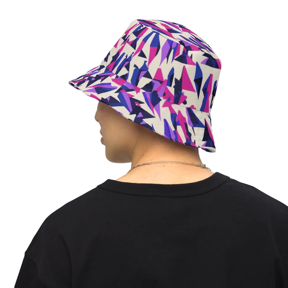 Electric Ridgeline on Reversible Bucket Hat — Back Inside