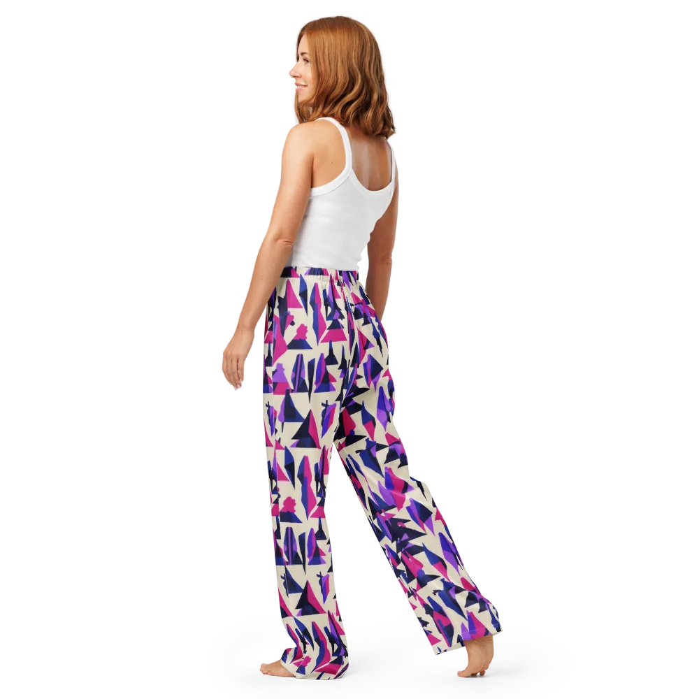 Electric Ridgeline on Women's Pajama Pants — Back