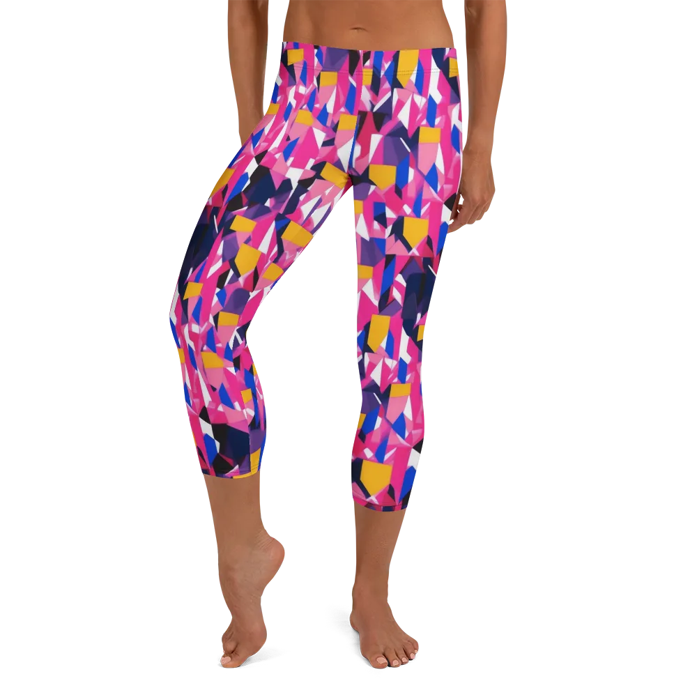 Laser Petal on Capri Leggings — Front